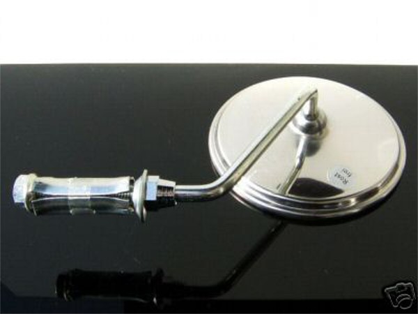 Classic bar end mirror, left side.