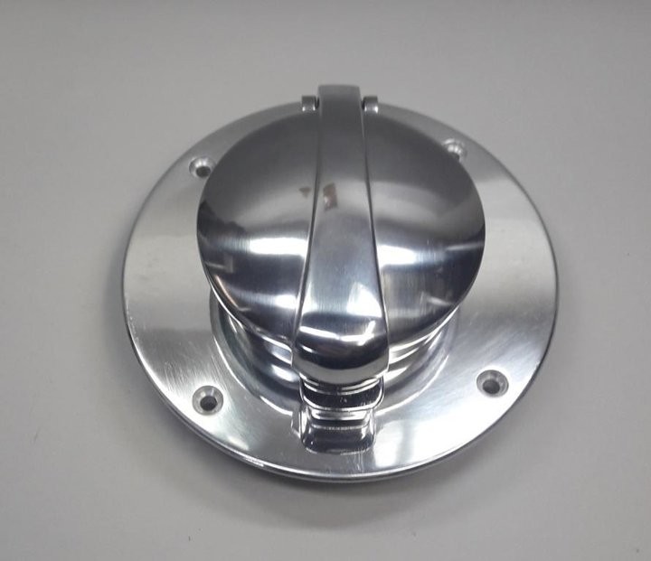 2,5" MONZA KIT polished, fuel cap with adapter, BMW K-models