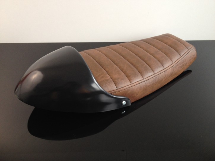 Cafe-Racer SEAT, SR 500, darkbrown leather, with pillion cover
