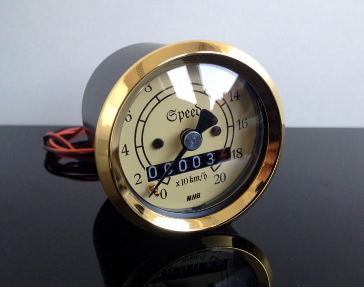Mini-Tachometer TACHO speedo, vintage / classic, 48mm, k=1,4 f.JAPANER!