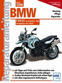 Motorbuch Engine book No. 5286 repair instructions BMW F 650 GS, 08-