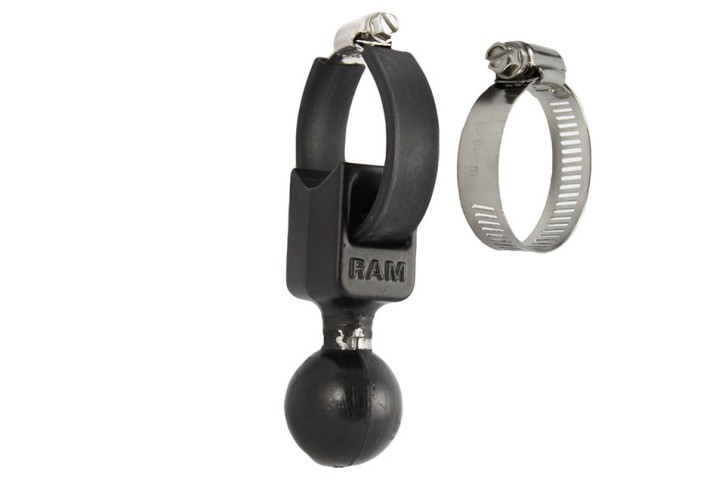 RAM Mounts 1.5 inch c-ball base with strap - 0.5 inch to 2 inch diameter