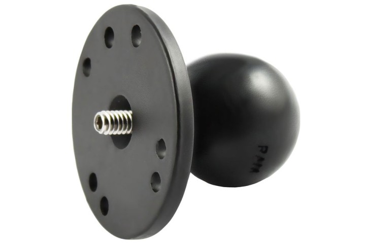 RAM Mounts Base plate with 1/4 inch-20 male threaded post - 1.5 inch c-ball, for cameras