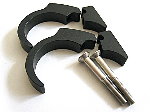 motogadget Handle bar clip kit 22mm, black