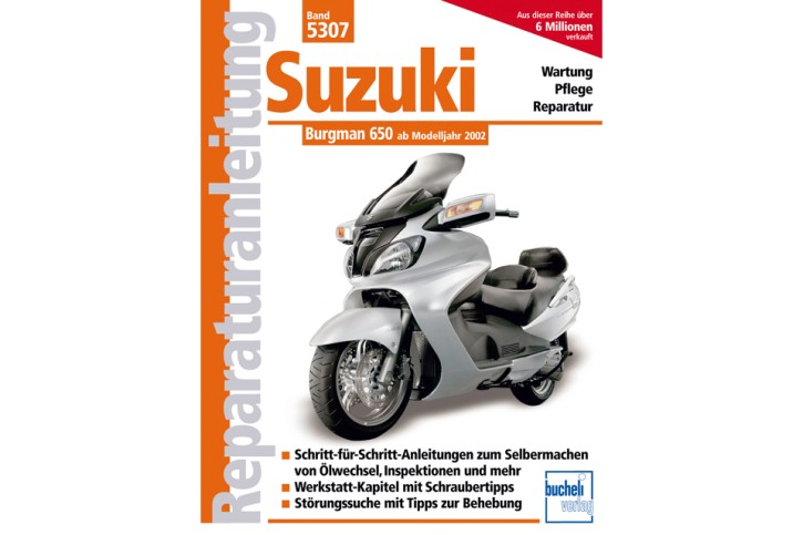 Motorbuch Engine book Repair instructions SUZUKI Burgman 650 2002-, German edition