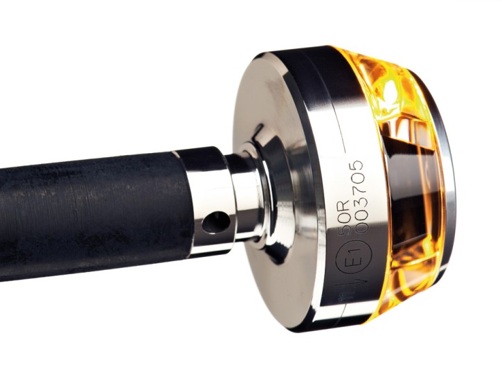 motogadget LED handlebar end indicator m-Blaze DISC, left, polished