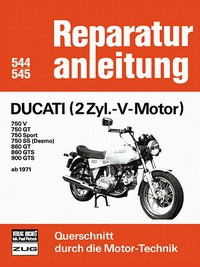 Motorbuch Engine book No. 544 repair instructions DUCATI 2 cyl.-V-Motor ab 1971