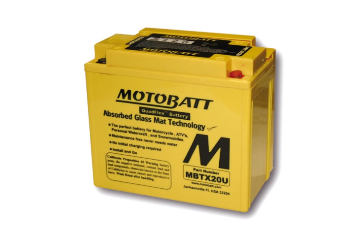 MOTOBATT Battery MBTX20U, 4-ports