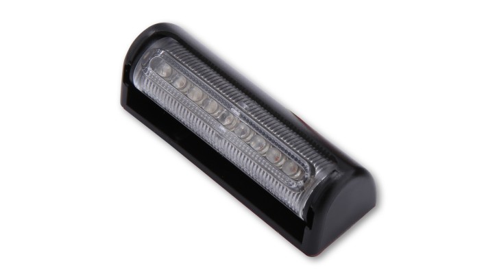 SHIN YO LED taillight MULTIFLEX, black, clear lens, E-mark