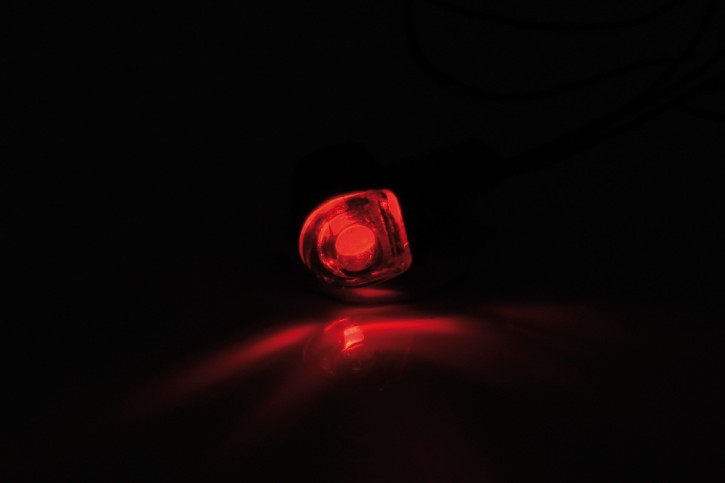 LED Blinker & Rücklicht Koso Nano 14 x 10mm M6, schwarz matt E