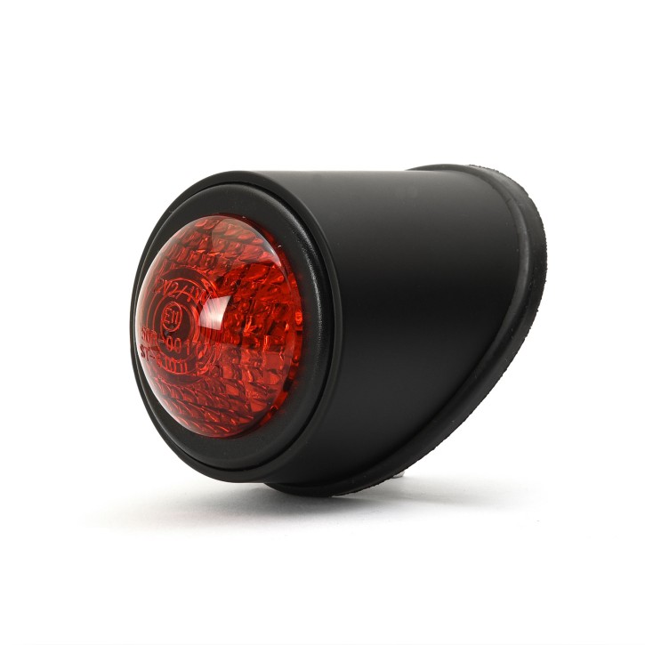 Single Tail Taillight Black / Red, ECE