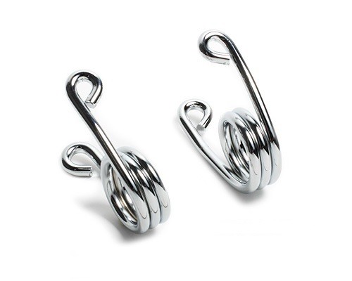 3" Hairpin Spring Solo Seat Chrome - left and right (2 pcs.) Hairspring