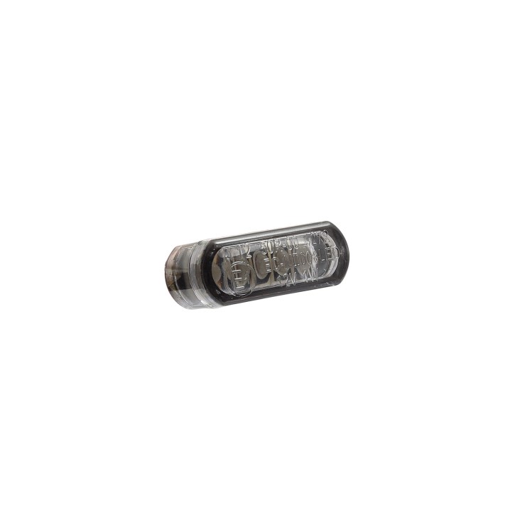 Micro Indicator LED Rounded Smoke 21,5 x 8 mm, ECE