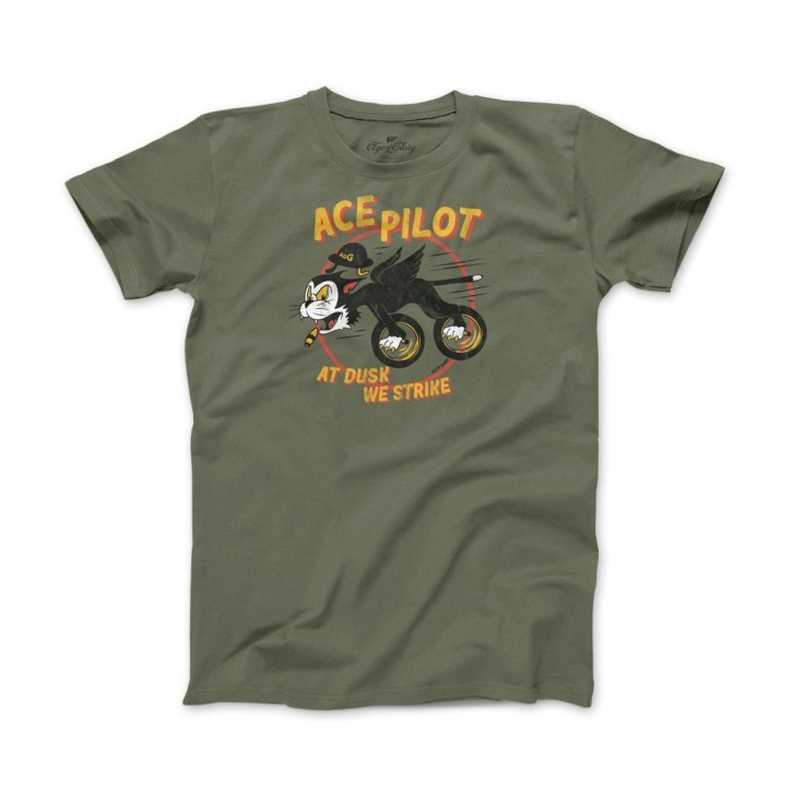 Age of Glory T-Shirt Ace Pilot olive green
