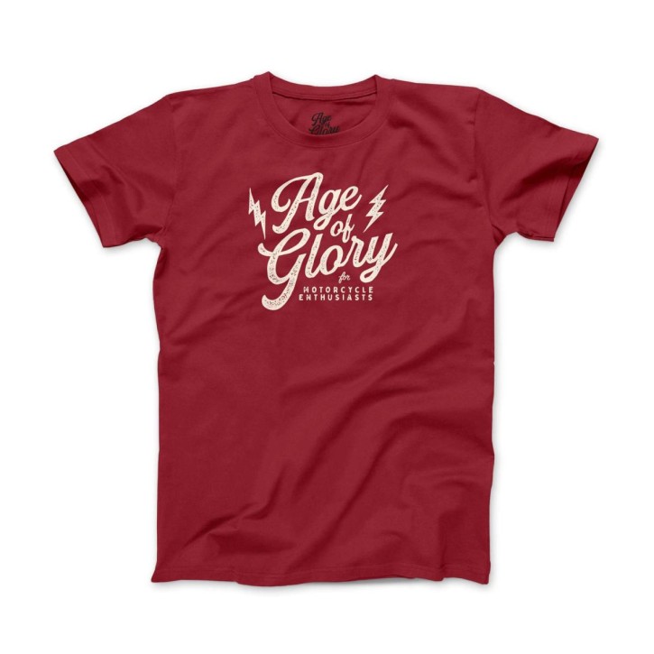 Age of Glory T-Shirt Logo Tee burgundy