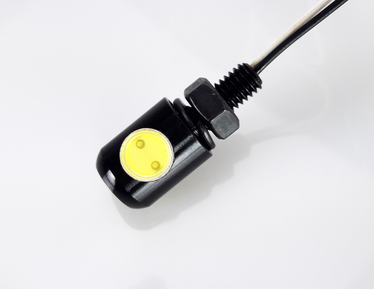 LED-KENNZEICHENLEUCHTE (SMD LED) aus Aluminium, Lampe, schwarz, e