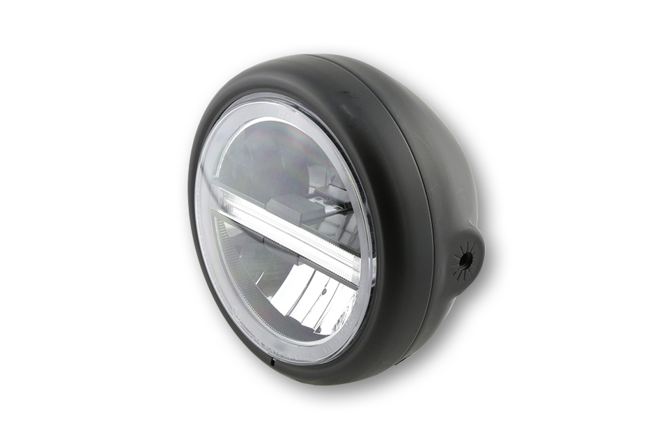 HIGHSIDER LED headlamp PECOS TYPE 6, DRL, bl., side mount