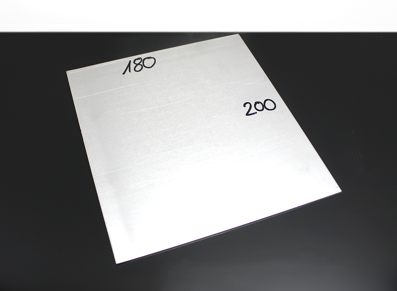 Universal ALUMINIUM-Platte, 180x200x2,0mm-PL-18