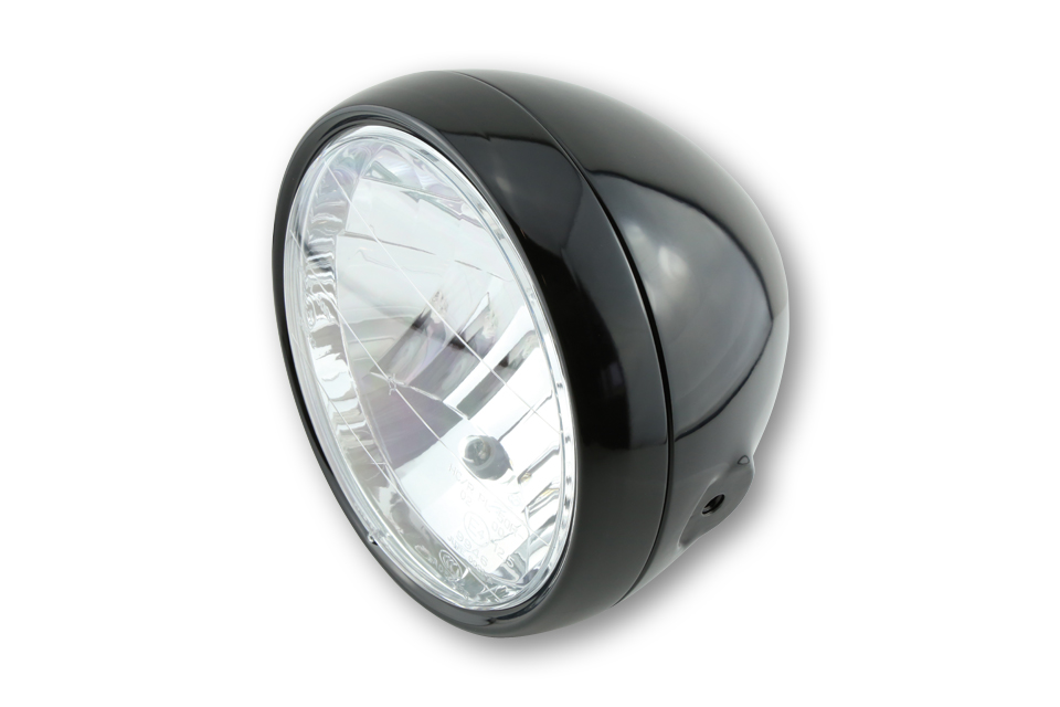 LED Scheinwerfer Headlight Headlamp Phare Faro Chromring E-geprüft