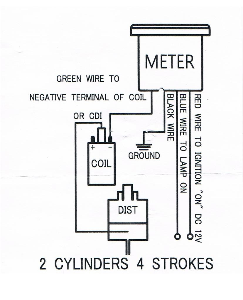 Drehzahlmesser DZM Anzeige SMOKE LINE Instrumente BLAU NEU 3-4-5-6-8 Zylinder