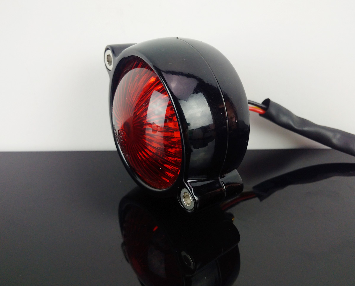 LED-RÜCKLICHT MOTONE mit Kennzeichenbeleuchtung, Alu, schwarz-RL-EHB