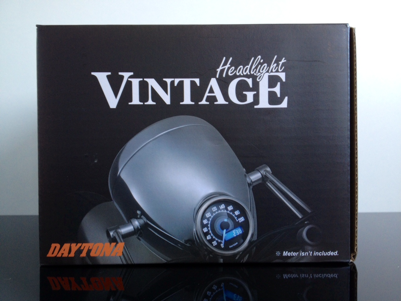 Daytona NEO Vintage LED Scheinwerfer m. Tachoausschnitt schwarz