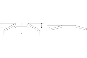 FEHLING Handlebar M-bar, 7/8, 57,5 cm, black