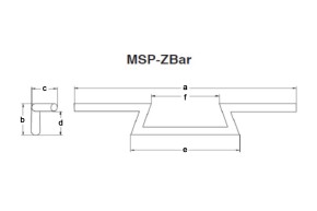 FEHLING Z-Bar, low, 850 mm chrome