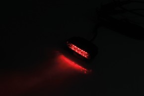 HIGHSIDER LED taillight ORGANIC, black, red lens