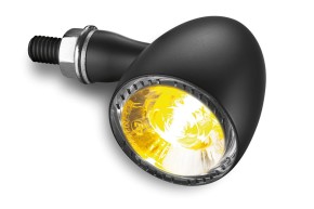 1 INDICATOR with front position light "Bullet 1000PL" black by KELLERMANN (one piece)