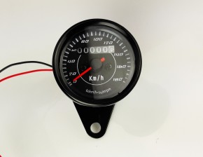 Speedometer 60mm, 180km/h, black, K 1.4