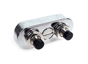 mini SWITCH CLUSTER, f. 22mm and 1inch handle bars, chrome plated