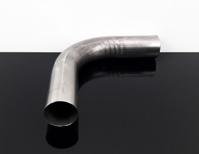 EXHAUST PIPE, bending, stack, stainless steel, 90 degree, app. 40mm