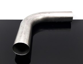 EXHAUST PIPE, bending, stack, stainless steel, 90 degree, app. 45mm