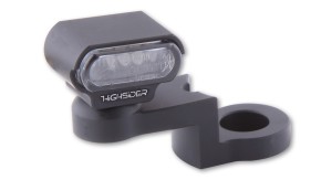 HIGHSIDER HIGHSIDER LED indicator with CNC mirror mounting TYPE 1, black