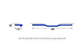 LSL Speed Bar chrome 22,0 mm