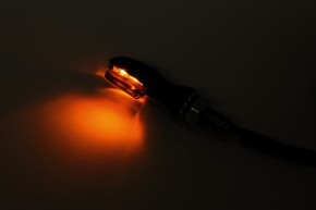 SHIN YO LED-Blinker SPARK, schwarz, getöntes Glas