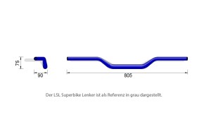 LSL X-bar handlebar X00 28,6, silver