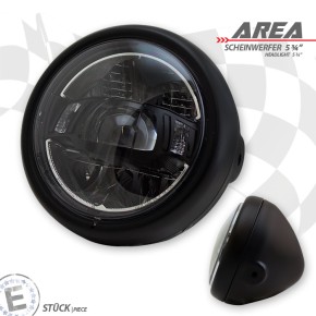 LED-Scheinwerfer "AREA" 5-3/4" | schwarz matt