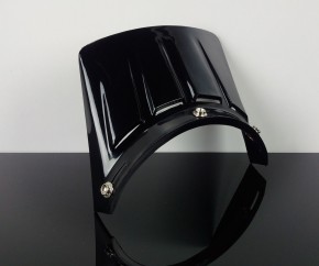 Shield, VISOR for retro cross-helmet, (black)