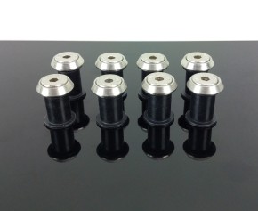 STAINLESS-Steel-Screw-Set with rubber nuts for Fairings and Windscreens