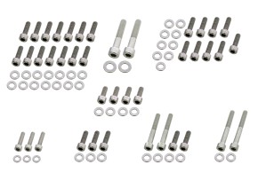 Complete ENGINE SCREW SET for all BMW R-Models, stainless steel