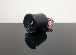 Tachometer, elektronisch, mit Kontrollleuchten, 48mm, schwarz