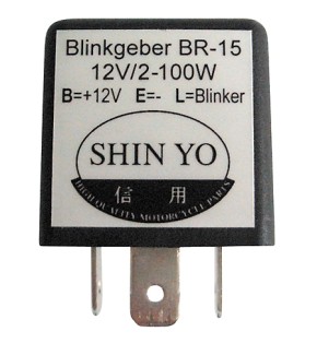 SHIN YO Flasher relay 12 V, 100 W