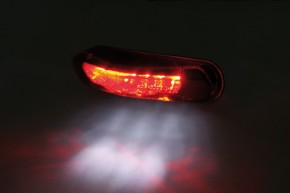 SHIN YO LED-Rücklicht, rotes Glas