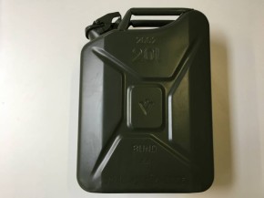 JERRYCAN, can made of metal, 20 litre, army green