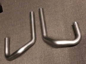 2 Stainless Steel DOWNPIPES for BMW R80 GS and R100 GS Monolever with Paralever