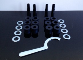 2 new shock absorbers / damper / shocks, 325mm, black
