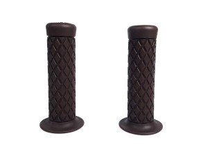 2 GRIPS, westwood style, dark brown, f. 1 inch handlebars