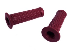 2 GRIPS, westwood style, bordeaux red, f. 1" handlebars